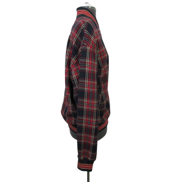 Zara 90s ska punk style tartan plaid bomber jacket - Picture 4 of 12